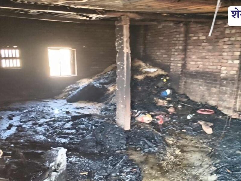 गौरीसर में खेत की ढाणी में आग, 14 लाख का नुकसान